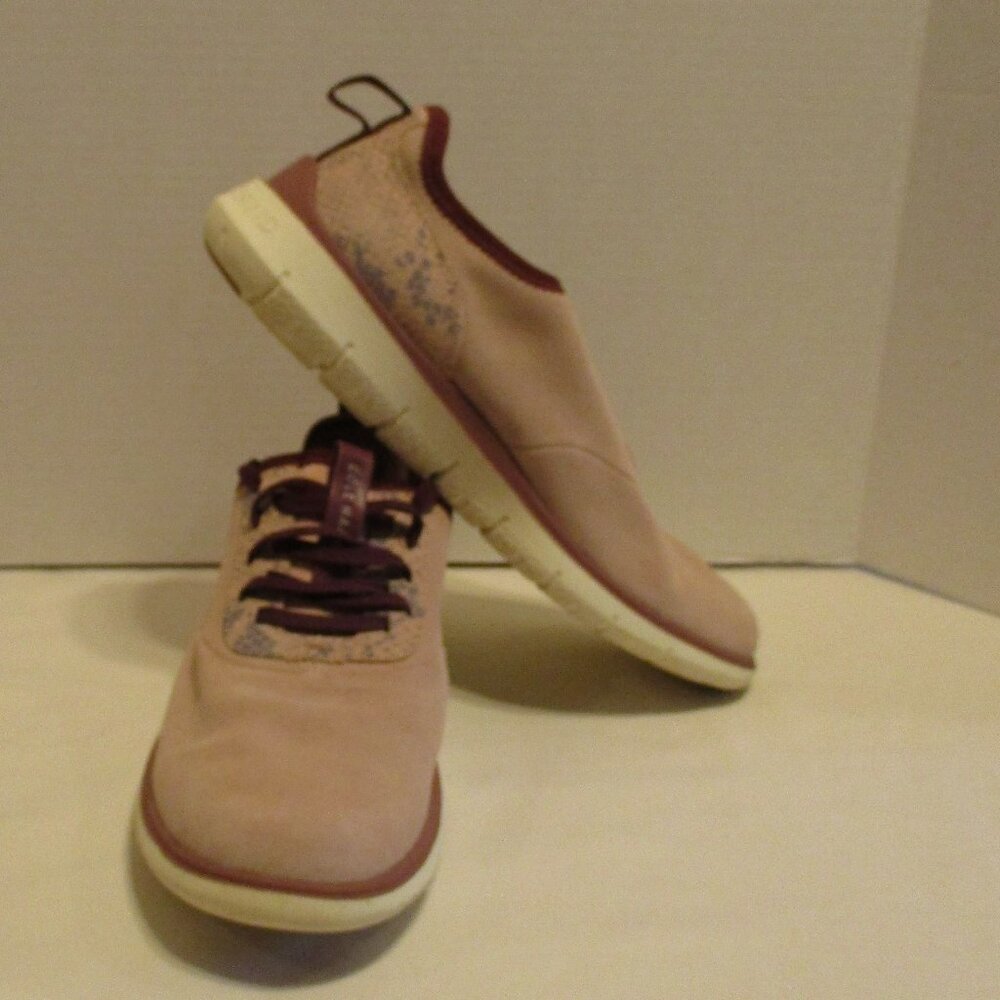 Cole Haan Shoes Zerogrand Woman Size 10 Pink Red White Athletic Outdoor Shoes